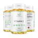 Vitamin E 500IU Vegan Softgels - 6 Month Supply 180ct - High Strength Vitamin E Oil Capsules - Alpha Tocopherol 100% Natural & Vegan