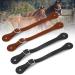 4 Pcs Single Ply Spur Straps Leather Horizons Spur Straps Western Man Women Boot Straps Latigo Leather Boot Spurs for Riding Horse, Black and Brown
