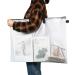 Outus Art Portfolio Bag 19x24 Inch Organizer with Handle and Zipper - Transparent Storage for Large Posters, Painting, Bulletin Boards - Poster Board Holder (1 Piece) - Buy Online on GoSupps.com