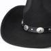 Classic Black Western Cowboy Hat with Buckle Belt - Unisex Fedora Hat - Medium - Buy Online on GoSupps.com
