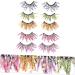 minkissy 5 Pairs Colored False Eyelashes Long Eyelashes for Halloween Lashes with Glitter Dramatic False Eyelashes Lashes with Color False Lash Chemical Fiber 3d European and American - Buy Online on GoSupps.com