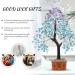 Turquoise & Amethyst Stone Tree - Spiritual Housewarming Gift for Women - Feng Shui Decor - Buy Online on GoSupps.com