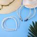 Lusofie 4Pcs White Pearl Headbands - Bridal Wedding Hair Hoop Accessories - Buy Online on GoSupps.com