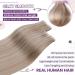 Buy Laavoo Invisible Tape-In Extensions | Real Remy Hair | Blond Highlight #P18/613 | 50g 20pcs | 35cm Length - Buy Online on GoSupps.com