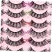 POPETPOP 14 Pairs false lashes fake eyelashes colored eyelashes false eyelashes cluster lashes lash clusters faux eyelashes cosmetic lashes individual lashes cross Imitation extend - Buy Online on GoSupps.com