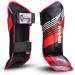 Farabi Sports Kids Kickboxing Shin Guards - MMA Schienbeinschoner for Boxing Muay Thai Karate Taekwondo - Black/Red - Buy Online on GoSupps.com