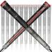 Geoleap ACE-R Golf Grips Set of 13- Back Rib Improved Control,Multi Compound Rubber and Cord Hybrid Golf Club Grips, Standard/Mdisize, 7 Colors Optional. Midsize Gray