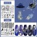 Biutee Nail Stamping Plates set 15 pcs Nail Art Stamper Nail Stamp Template Kit Scraper Storage Bag Gift Box Lace Flower Butterfly Star Holiday Sports Design Nail Image Plate - Buy Online on GoSupps.com