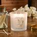 Personalised Large Double Wick Engagement Candle Gift with Gold Leaf (White Musk Vanilla) - Buy Online on GoSupps.com