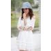 CACUSS Women's Foldable Floral Bucket Hat with Bowknot - Blue | Stylish Sun Protection - Buy Online on GoSupps.com