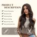 Buy Testar Long Wavy Brown Wig - Realistic Water Wave Hair Replacement for Women | Synthetic Everyday Use - Buy Online on GoSupps.com