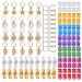 130pcs hair clipping dreadlocks pearl cuffs made of aluminum dreadlocks pearl cuffs hair braiding rings hair jewelry rings clips for braids accessories