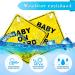 Bewudy 2 PCS Baby on Board Car Warning Sign - Elephant Design | Reusable Baby in Car Sticker with Suction Cups - Buy Online on GoSupps.com