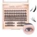 SIMER Individual Lashes 242 Clusters Lashes 4 Types Manga Lashes Natural Look 7-13mm Eyelash Extension Kit for Make Up DIY 4 Types-242 clusters
