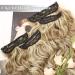 20 Inch Soft Mixed Blonde Clip in Hair Extensions - 4Pcs Thick Double Weft for Women - Synthetic Hairpieces for Everyday Wear - Buy Online on GoSupps.com
