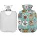 Hot Water Bottles with Cute Cat Cover | 2L Pain Relief & Sports Injury Aid - Buy Online on GoSupps.com