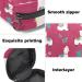 Alpaca Cactus Pattern Sanitary Napkin Storage Bag for Girls - Cute and Portable First Period Holder for Women - Large Capacity Multicoloured Travel Makeup Bag - Buy Online on GoSupps.com