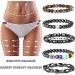 CASSIECA 12Pcs Magnetic Hematite Bracelets for Men Women - Tiger Eye Rainbow Stone Beaded Bracelets for Anxiety Relief - Buy Online on GoSupps.com