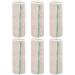 6 Rolls Elastic Bandage Wrap 6"x15ft Breathable Compression Bandage with Self-Closure Washable Compression Wraps for Legs Arms Hand