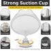 HoneyBull Fogless Shower Mirror with Swivel Razor Holder - Alpine White - Buy Online on GoSupps.com