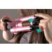 Alure 1 Inch Ceramic Tourmaline Triple Barrel Curling Iron Wand - LCD Temperature Display, Dual Voltage Crimp - Pink - Buy Online on GoSupps.com
