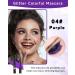 Purple Glitter Mascara Sparkle Colorful Waterproof Mascara for Eyelashes Liquid Lash Extensions Mascara Long Wear Lengthening Curling Eye Lashes Rimel De Pesta as Halloween Christmas Cosplay Party-04 04# Purple - Buy Online on GoSupps.com