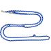 Lightweight Dog Linen Leash for Small Dogs up to 15kg | 3.50m 4-Fold Adjustable Ocean Blue Tones - Buy Online on GoSupps.com
