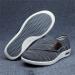 NVBHOF Men's Wide Fit Memory Foam Diabetic Slippers - Easy Close Strap, Orthopaedic Shoes for Edema, Arthritis, and Swollen Feet - Dark Grey - Buy Online on GoSupps.com