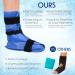 Large Foot Ankle Ice Pack Wrap for Achilles Tendonitis & Plantar Fasciitis Relief - Hot Cold Therapy Gel Pack with Plush Lining and Strap - Mother's Day Gift - Buy Online on GoSupps.com