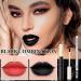 Black Lipstick & Lip Liner Set - Matte Waterproof Long-Lasting Lip Makeup for Halloween & Gothic Costumes | International Shipping - Buy Online on GoSupps.com
