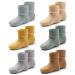 Moon Tree Baby Non Slip Winter Socks Boys With Grips Warm Socks Girls Thick Towelling Socks 6 Pairs 12-24 Months Mix 5153B