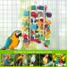 MQUPIN Large Bird Parrot Toys Colorful 22 Inch Wooden Blocks for African Greys, Amazons, Cockatoos and Macaws - Chew Toys for Large Parrots - Buy Online on GoSupps.com