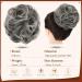 Sofeiyan Claw Clip Messy Bun Hair Piece | Wavy Curly Chignon Ponytail Hairpiece in Gray & White Tips - Women's Synthetic Tousled Updo Extensions - Buy Online on GoSupps.com