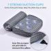 4D Air Mesh Bath Pillow for Tub with Neck, Head, Shoulder, and Back Support - Extra Thick, Soft, and Quick Dry - Gray - Buy Online on GoSupps.com