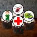 48 Ambulance Cupcake Toppers 3cm Paramedic Cupcake Toppers Mini Edible Nurse Cake Toppers Air Ambulance Cake Decorations Congratulations Cake Topper Thank You Cupcake Toppers Graduation Cupcakes - Buy Online on GoSupps.com