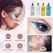 Buy Mermaid Body Glitter Gel - 4 Bottle Festival Face & Hair Glitzer | Self-Adhesive Sparkle Stones for Makeup & Masquerade - Buy Online on GoSupps.com