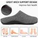 HIDARCH Orthotic Slippers for Men and Women - Plantar Fasciitis Relief Clogs - Non-Slip House Shoes - Dark Gray - Buy Online on GoSupps.com