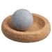 Minisole Joy |Massage ball for the foot muscles foot reflex zone massage made of natural bacon stone with cork pad made in finland