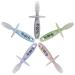 ZoLi Chubby Gummy Teether 2-Pack | Lilac/Grey BPA Free Teething Stick for Baby Teething Relief - Buy Online on GoSupps.com