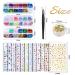 Teenitor 3D Flower Nail Stickers Set with Glitter, Butterfly, Heart Sequins, and Nail Foil - 12 Self-Adhesive Sheets for Nail Art Decoration - Buy Online on GoSupps.com