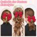 Bow Hair Clip Duckbill Clip Hair Bows for Women Big Bowknot Hairpin French Hair Clips with Ribbon Solid Color Hair Barrette Clips Soft Satin Silky Hair Bows for Women Girls(red) Short-red - Buy Online on GoSupps.com