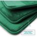 Clara Clark Hunter Green Memory Foam Bathroom Mats Set - Soft Non-Slip Absorbent - 3-Piece Small/Large/Contour - Buy Online on GoSupps.com