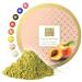 Tea Uniqo - Peach Matcha powder - ideal for ice cream latte shakes for baking cooking or drinking pure - green tea powder with peach taste 100% naturally in a re -lockable can