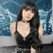 FUGADY Black Wavy Wig with Bangs | Long Synthetic Body Wave Wig - Heat Resistant & Affordable | Ideal for Cosplay - 24 Inches - Buy Online on GoSupps.com