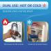 TheraPAQ Reusable Ice Pack - Large 14 x 11 Inch Hot/Cold Gel Pack w/Adjustable Strap for Hip, Shoulder, Knee, Back - Sports Therapy & Recovery - Buy Online on GoSupps.com