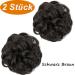 Jjstar 2-Piece Hair Part Kit with Rubber Bands - Perfect for Updos & Messy Buns | Women & Girls Ponytail Extensions in Black & Brown - Buy Online on GoSupps.com
