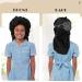 Kids Long Hair Bonnet for Sleeping - Double Layer Elastic Satin Girls Bonnet (Black) - Buy Online on GoSupps.com