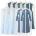 10 Pack - Simplehouseware 55-Inch Translucent Garment Bags with Zipper for Suits Dresses Costumes Uniforms 10 Pack - 55