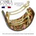 Camila Paris CP3235 French Hair Barrette - Brown/Red/Gold | Strong Hold Hair Ponytail Holder for Women| No Slip Styling Hair Clips | Made in France - Buy Online on GoSupps.com
