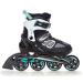 Raven Adjustable inline skates Optionally as 2in1 inlineskates-skate Advance-ABEC7-Softboat-DSAS-Double-Shock-ABSorb-System-Double-Vent system-Double foam Black/MINT without runners 35-39 (23-25.5cm)